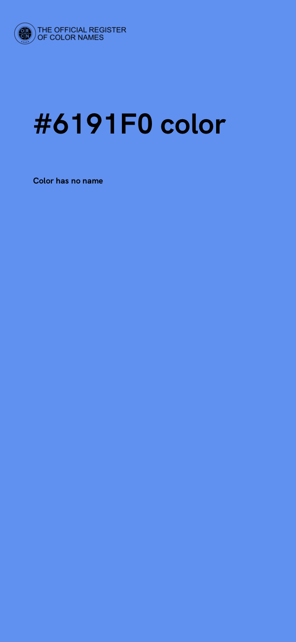 #6191F0 color image