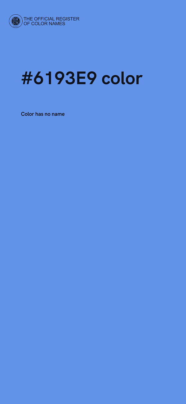 #6193E9 color image