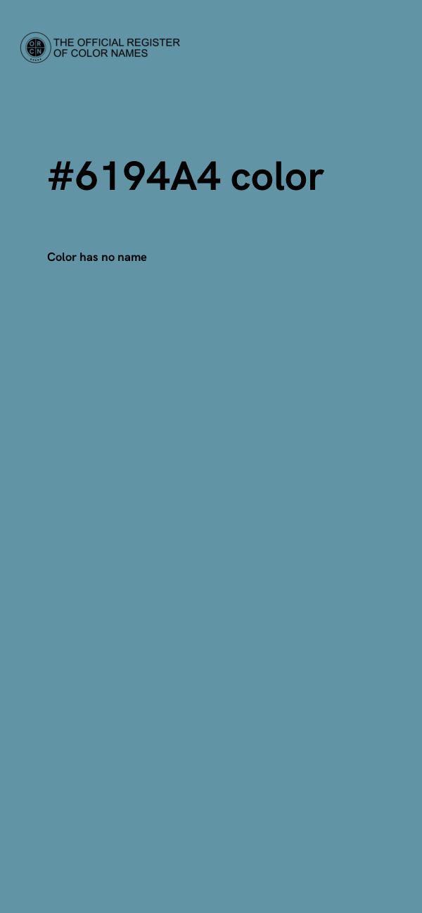 #6194A4 color image