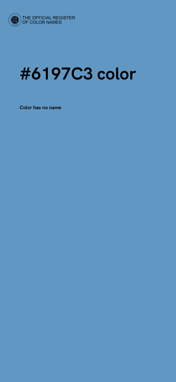 #6197C3 color image