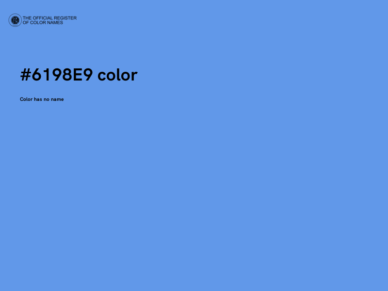 #6198E9 color image