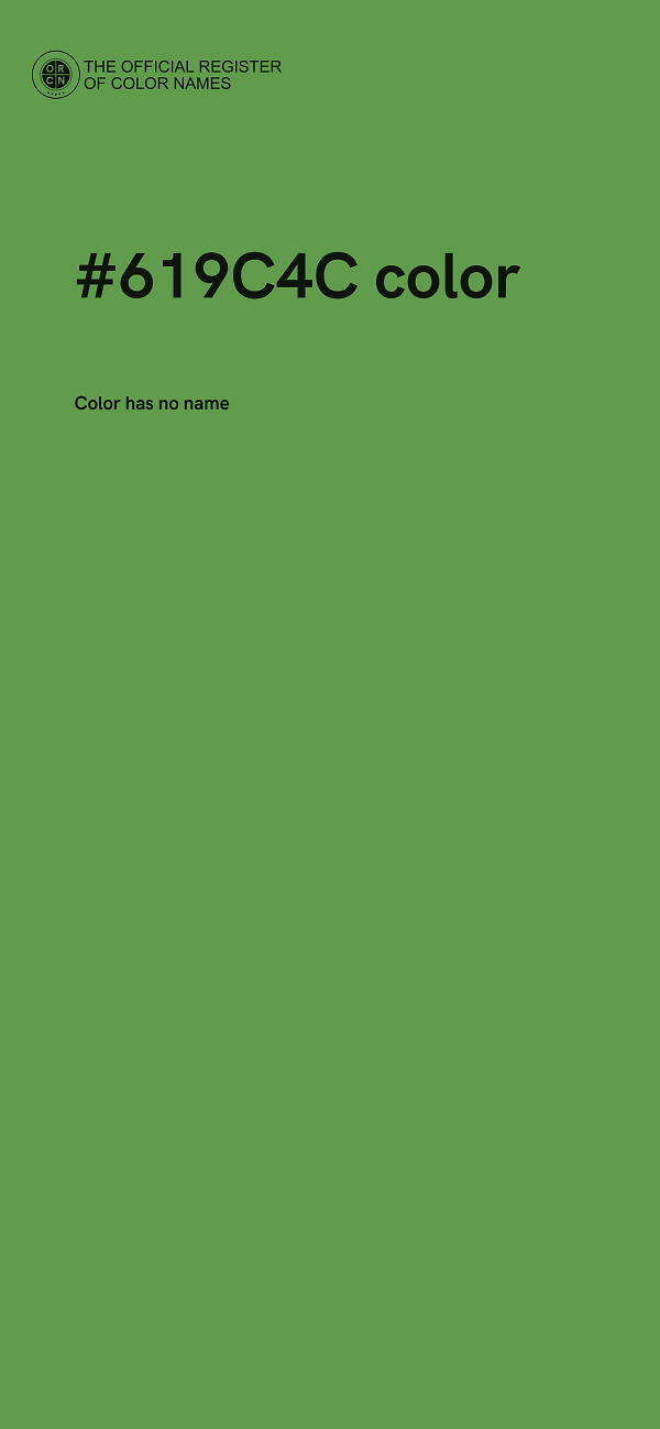 #619C4C color image