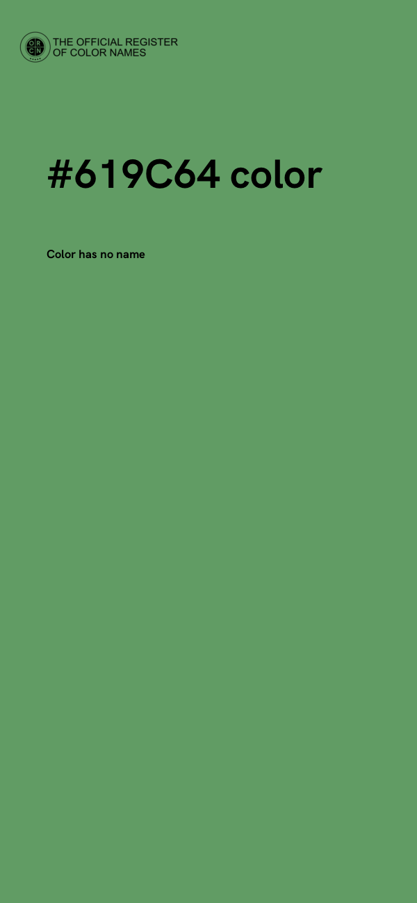#619C64 color image