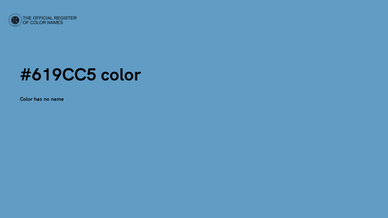 #619CC5 color image