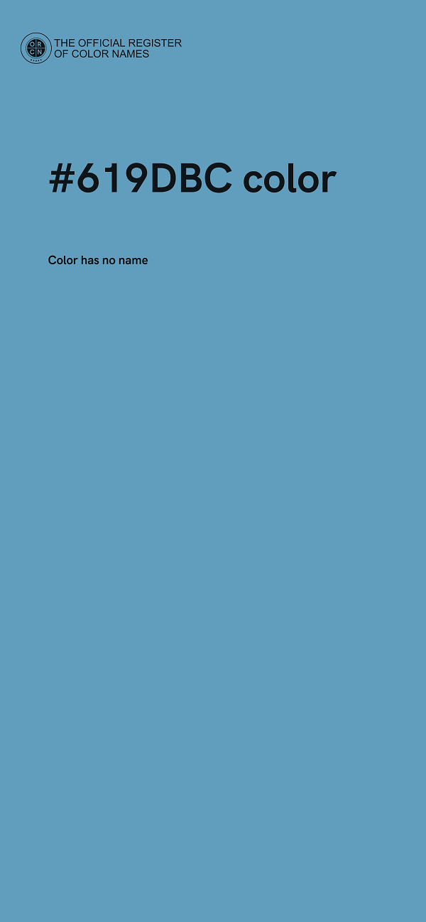 #619DBC color image
