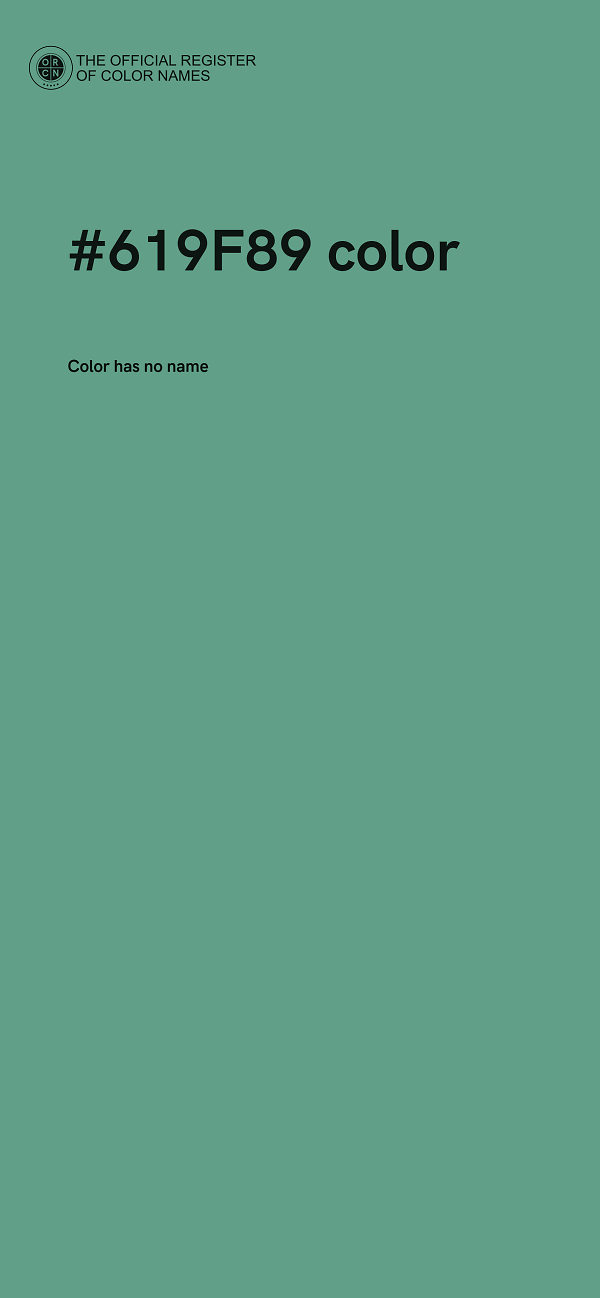 #619F89 color image