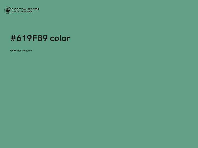 #619F89 color image