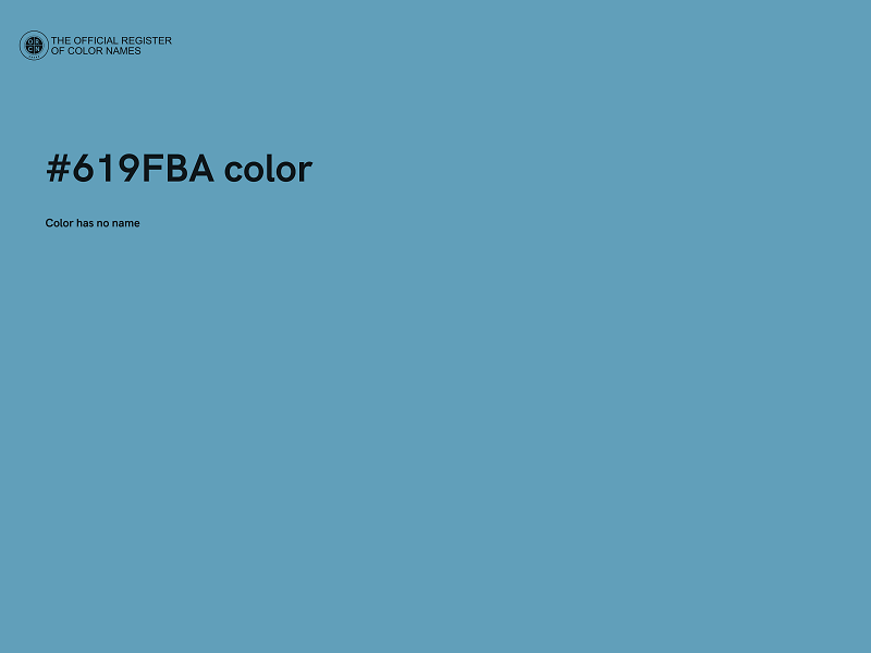 #619FBA color image