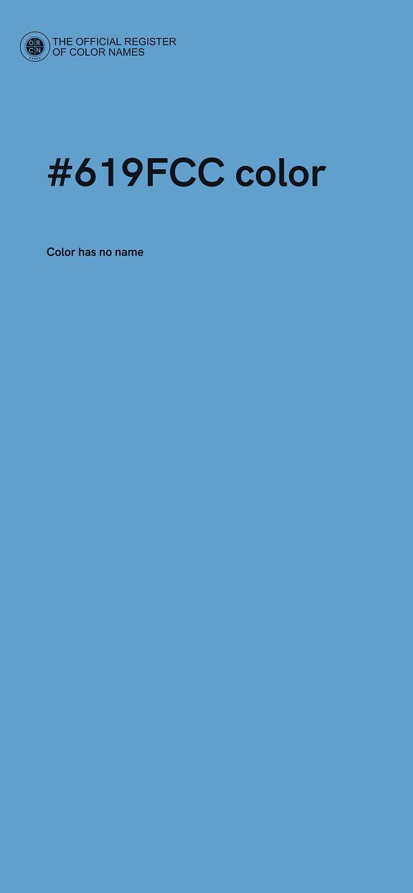 #619FCC color image