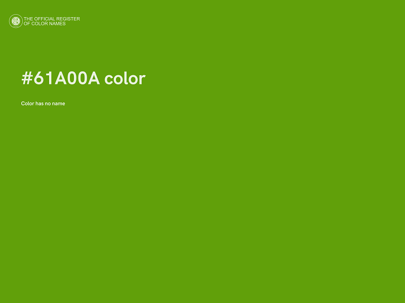 #61A00A color image