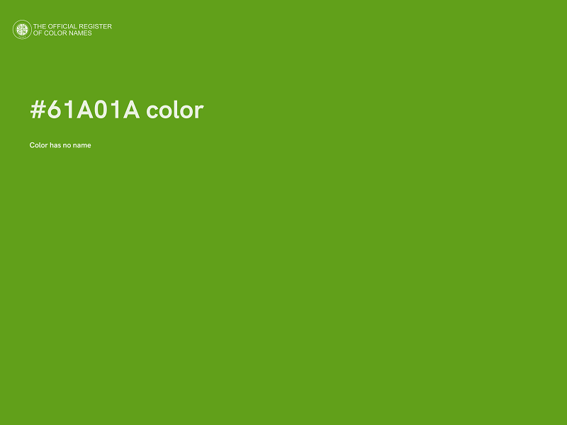 #61A01A color image