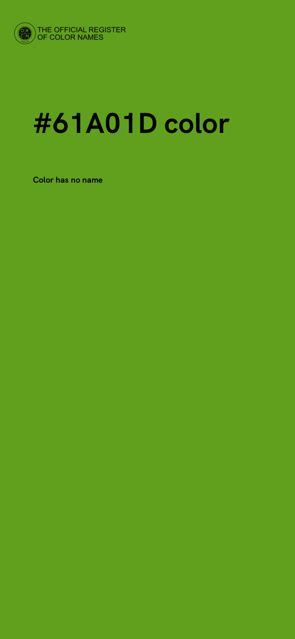 #61A01D color image