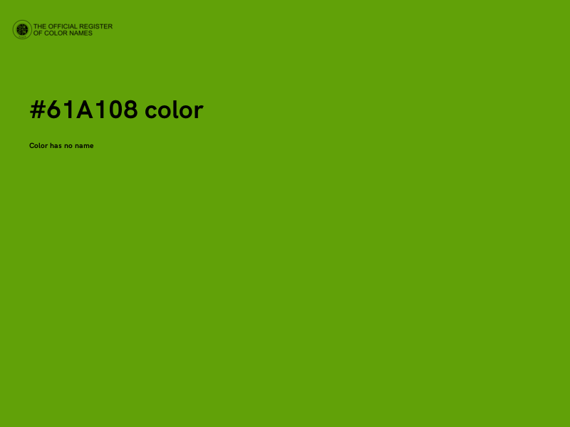 #61A108 color image
