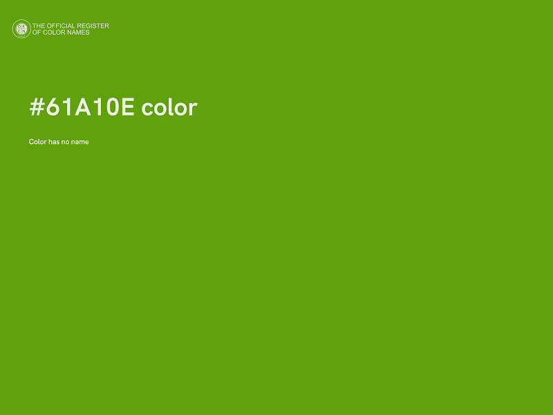 #61A10E color image