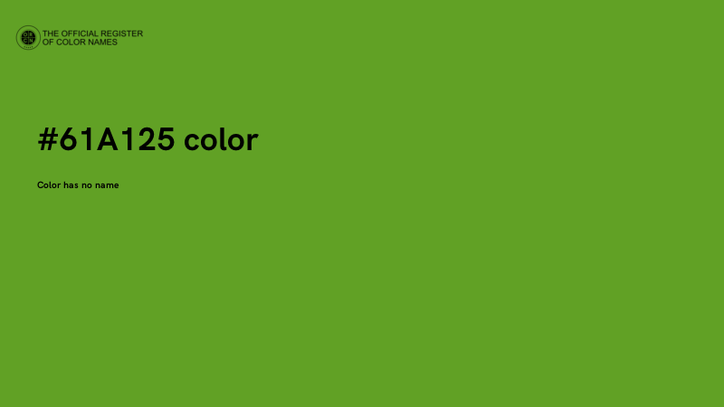 #61A125 color image