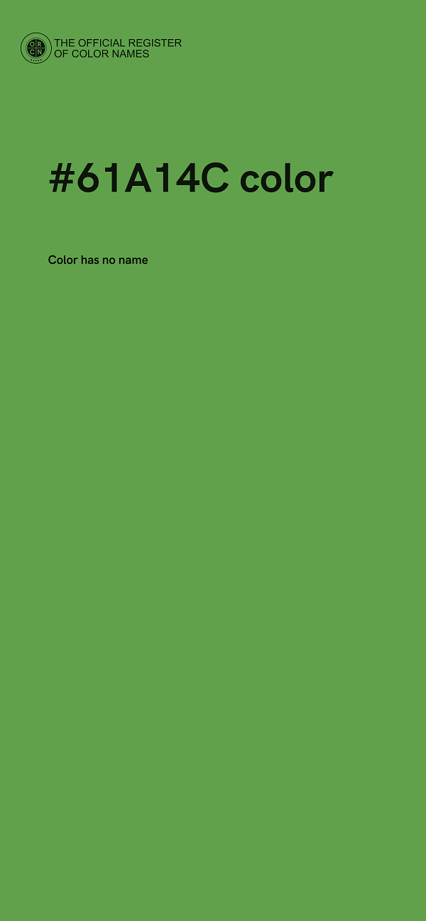 #61A14C color image