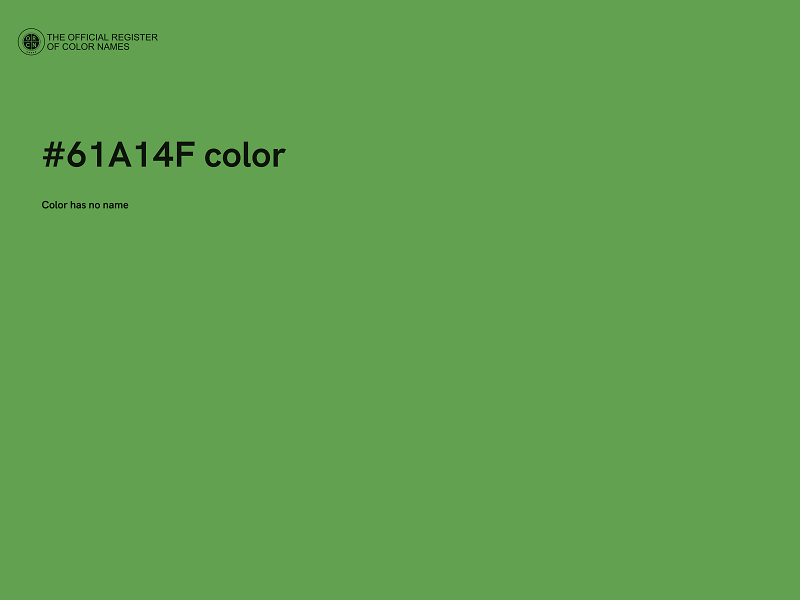 #61A14F color image