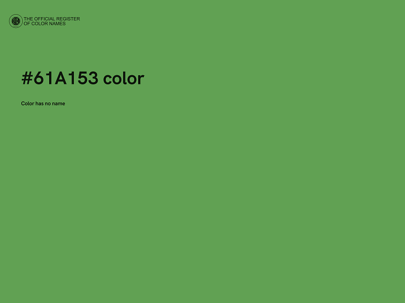 #61A153 color image