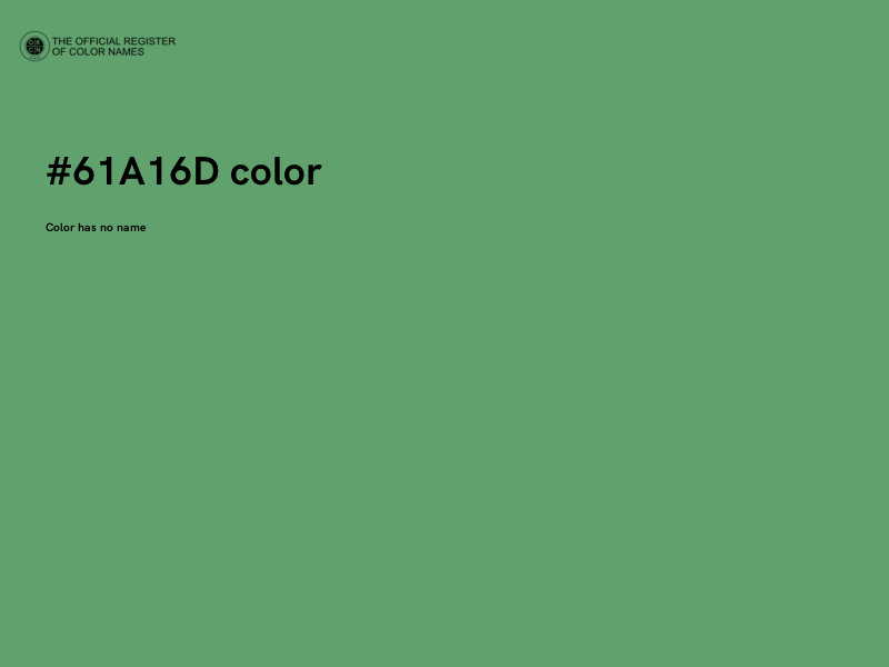 #61A16D color image