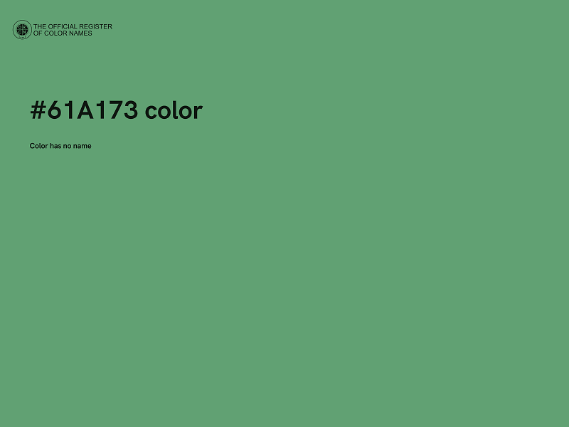 #61A173 color image