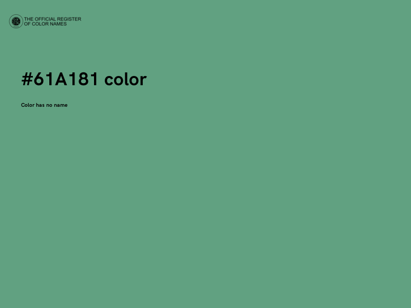 #61A181 color image