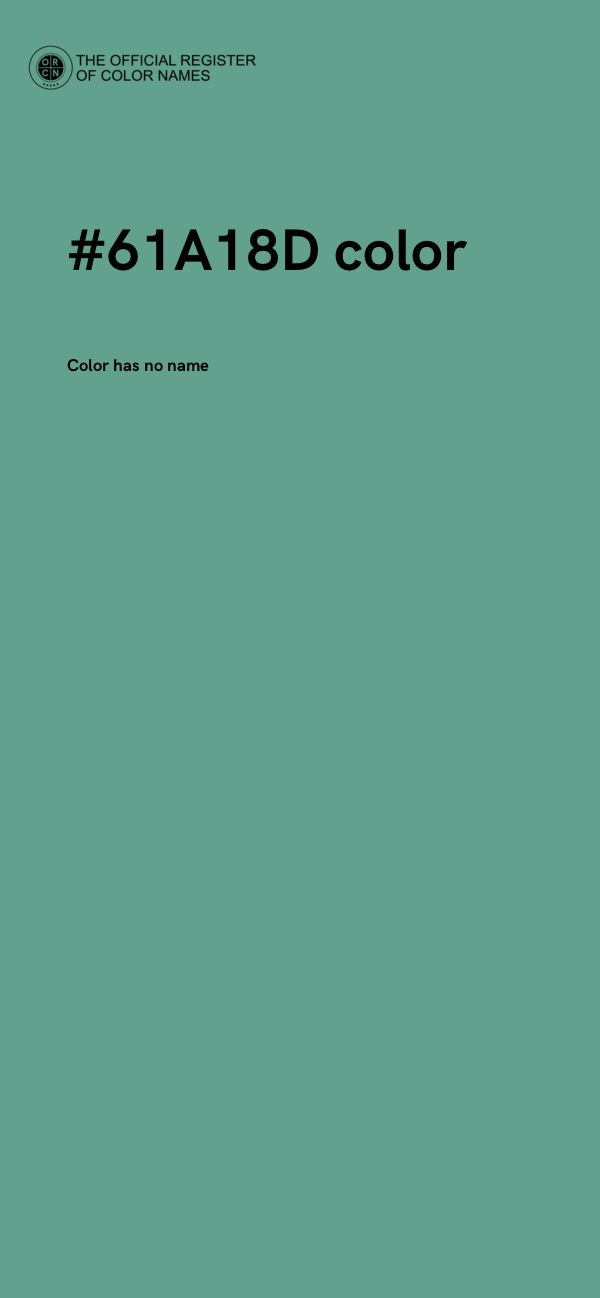 #61A18D color image