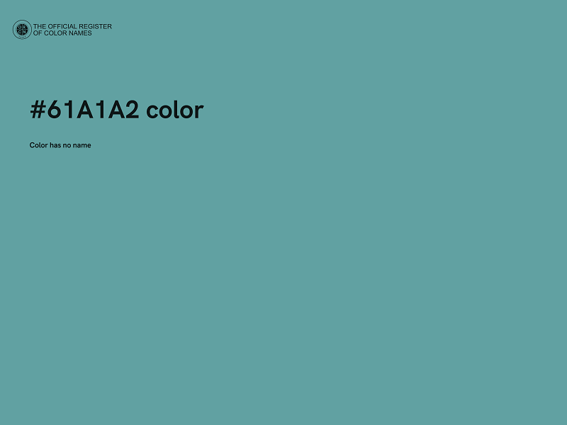 #61A1A2 color image