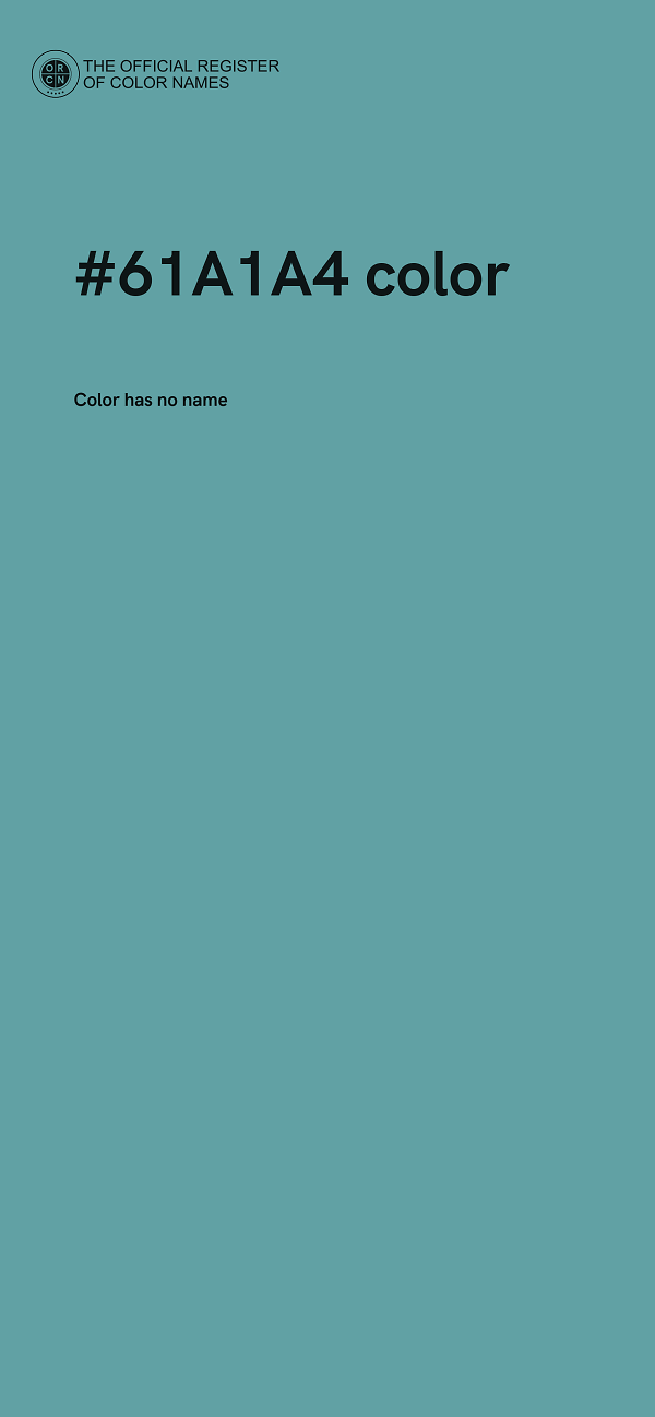 #61A1A4 color image