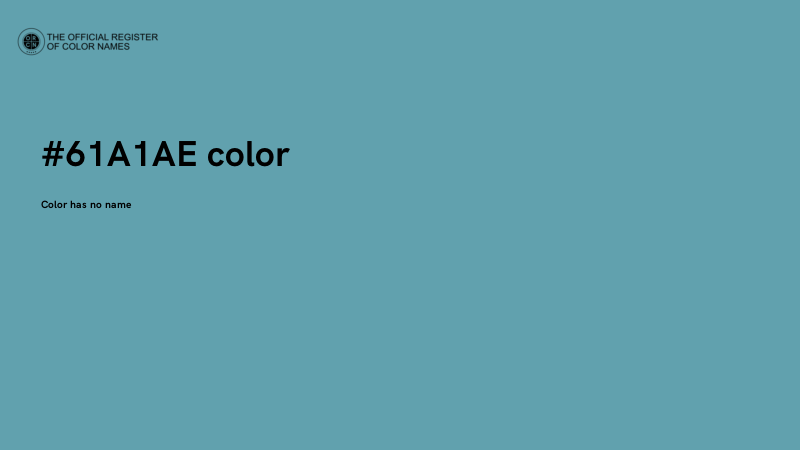 #61A1AE color image