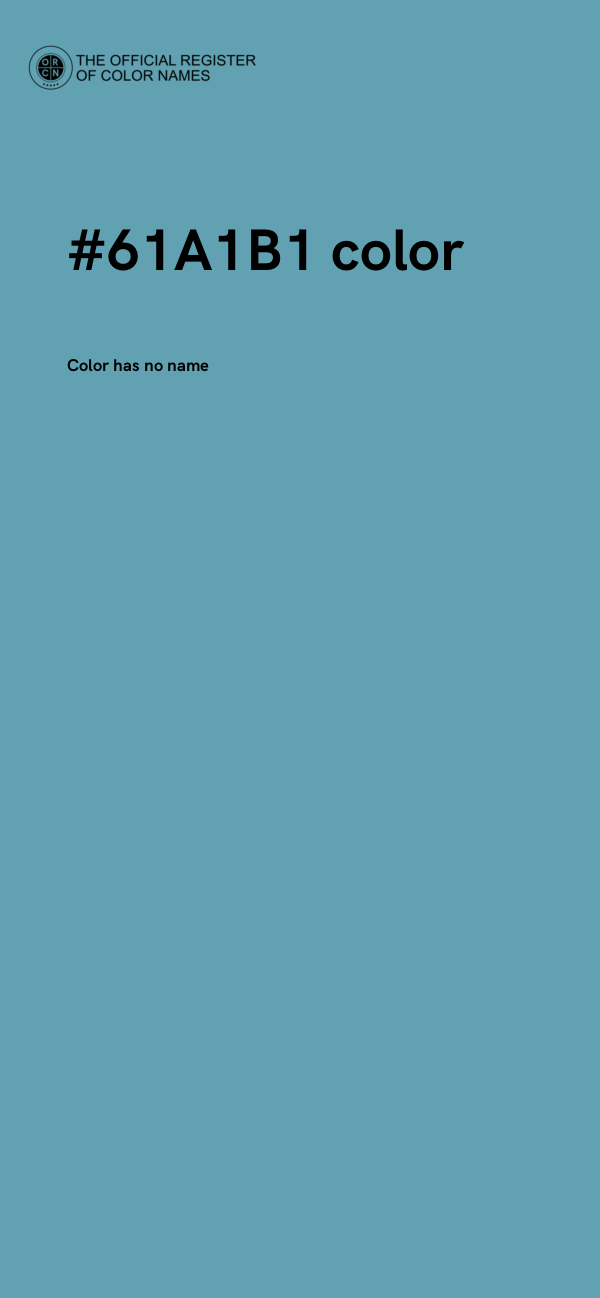 #61A1B1 color image