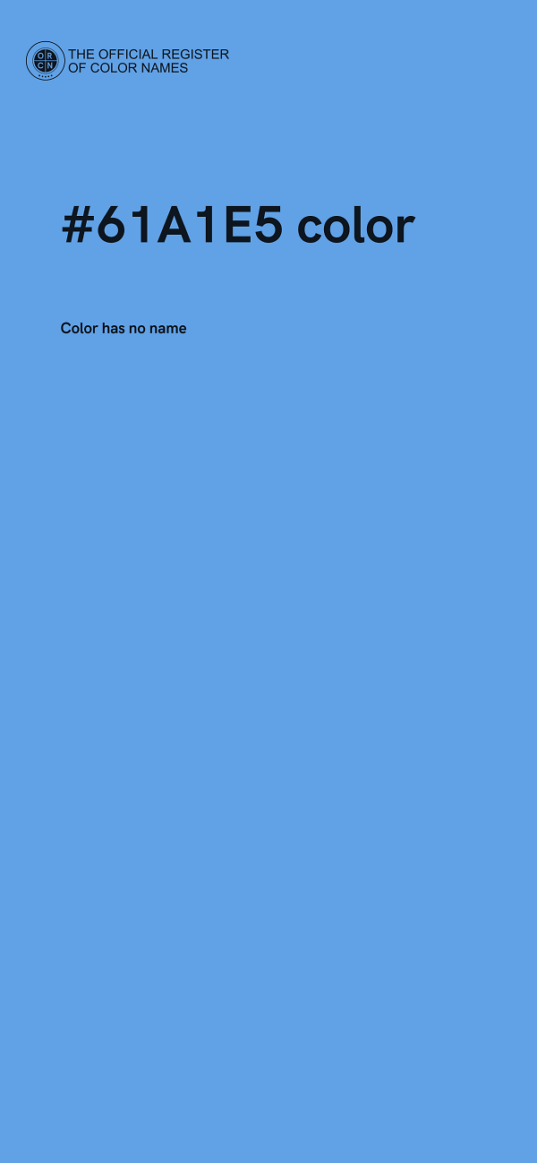 #61A1E5 color image