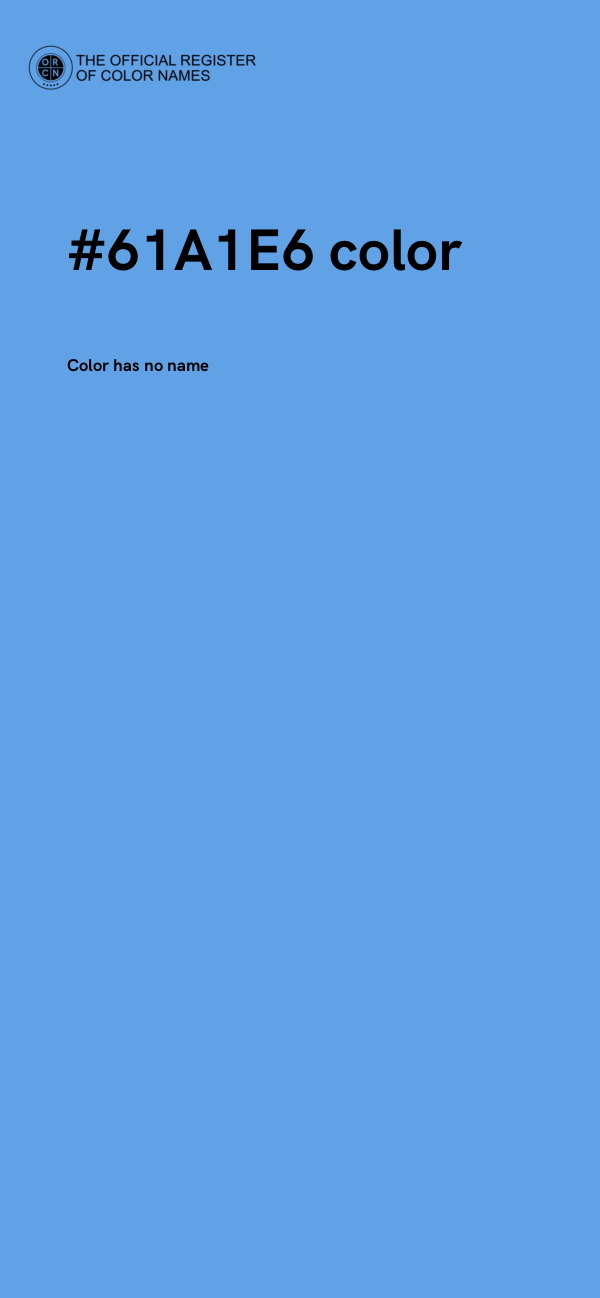 #61A1E6 color image