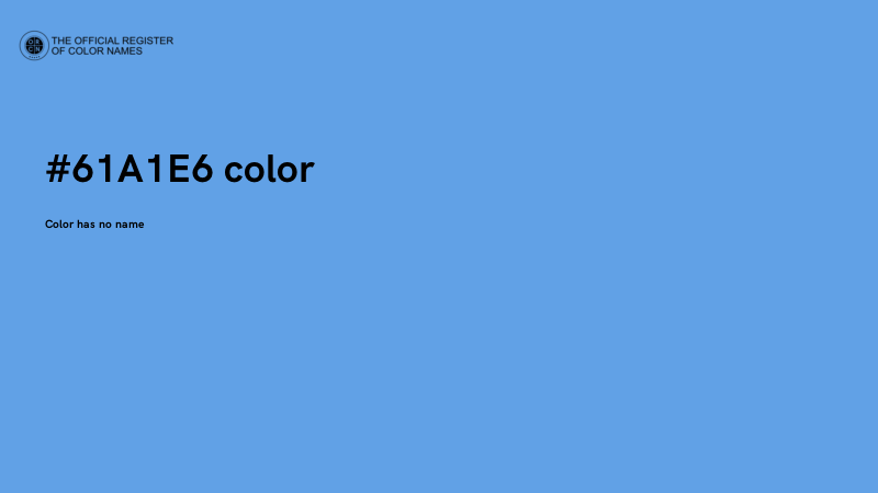 #61A1E6 color image