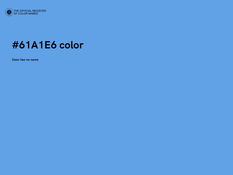 #61A1E6 color image