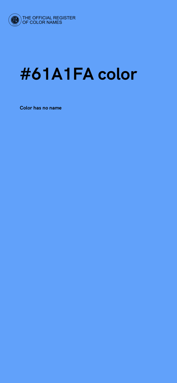 #61A1FA color image