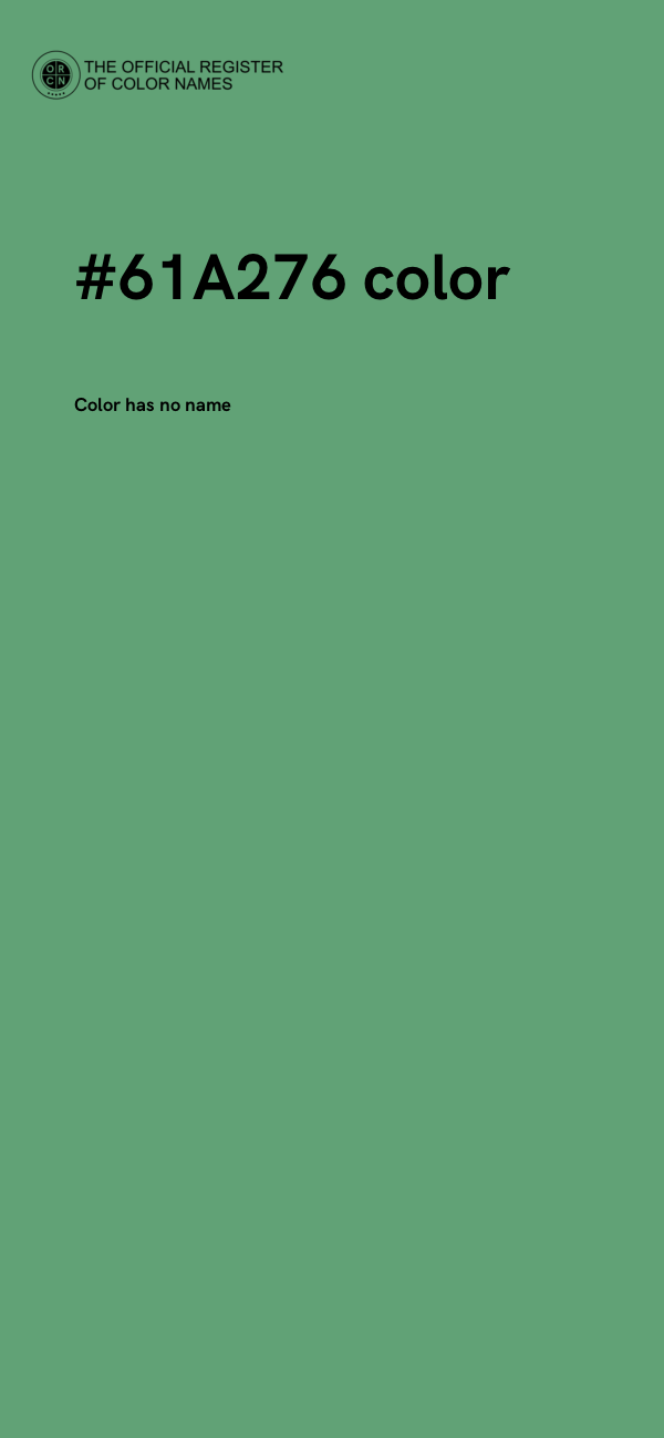 #61A276 color image