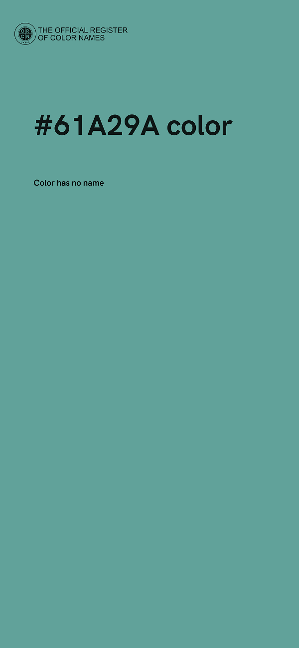 #61A29A color image