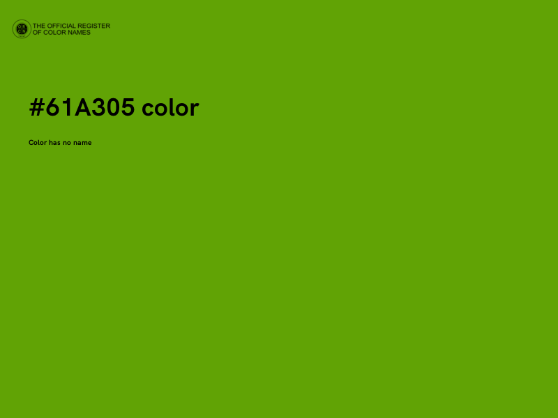 #61A305 color image