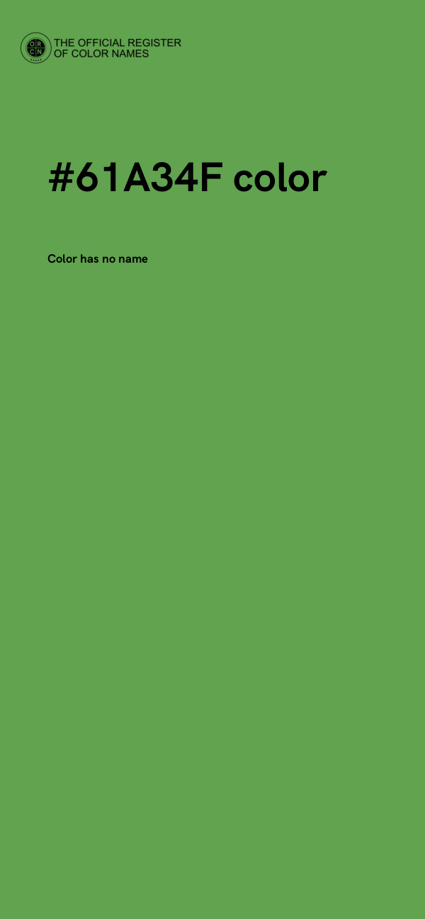 #61A34F color image