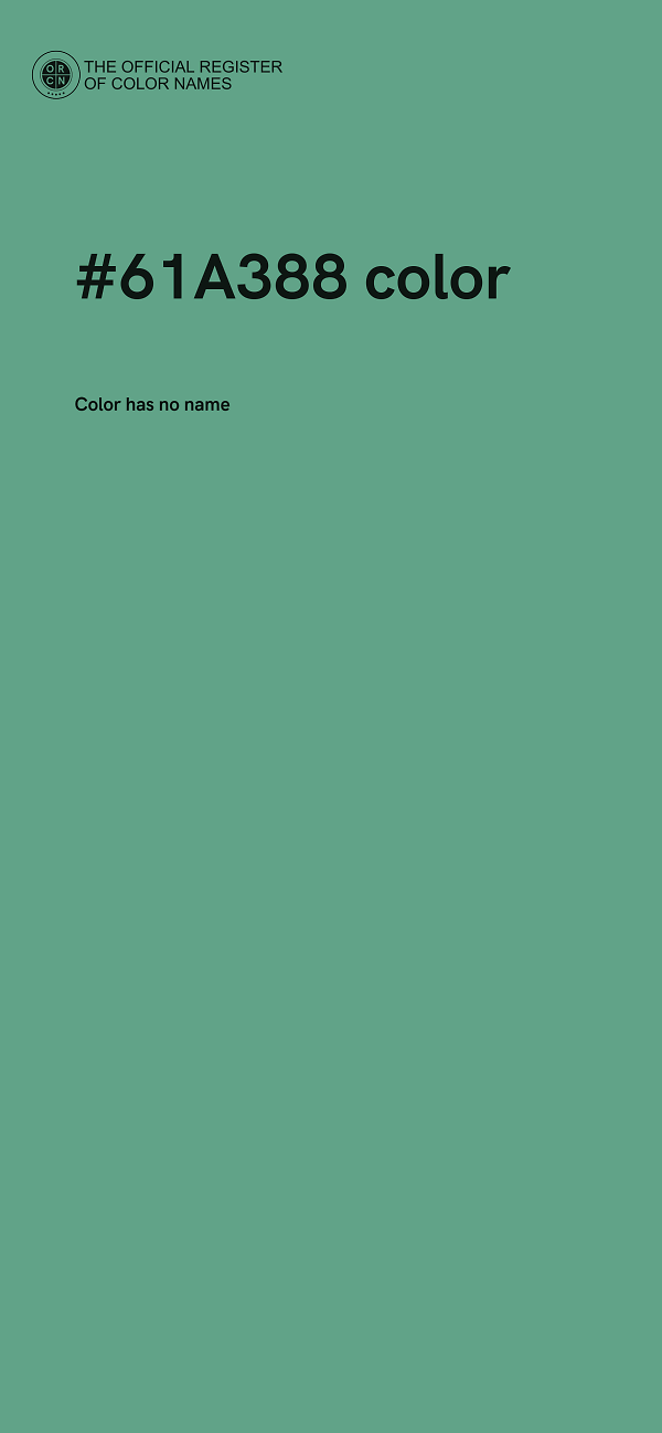 #61A388 color image