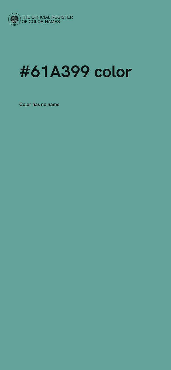 #61A399 color image