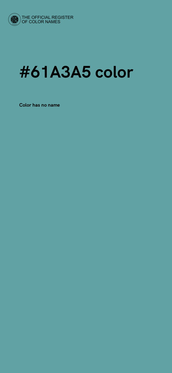 #61A3A5 color image