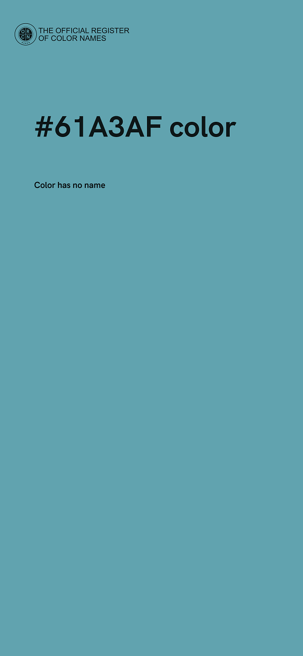 #61A3AF color image