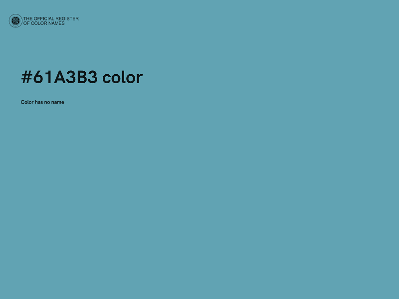 #61A3B3 color image