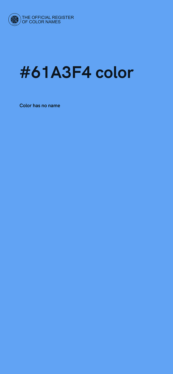 #61A3F4 color image