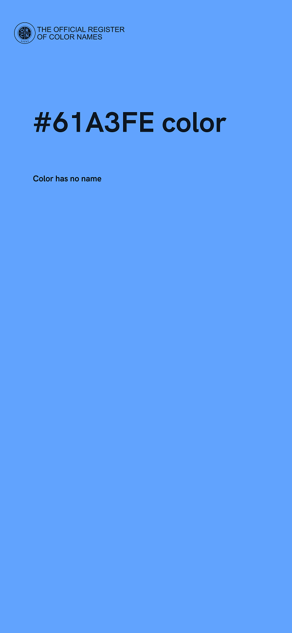 #61A3FE color image