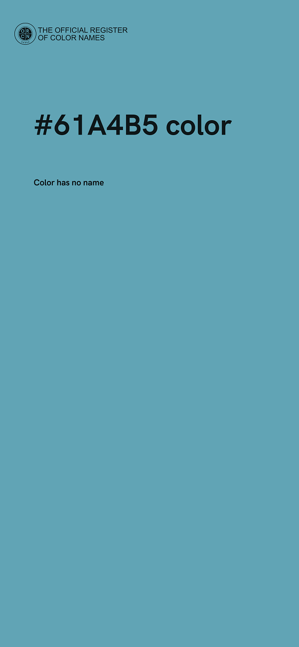 #61A4B5 color image