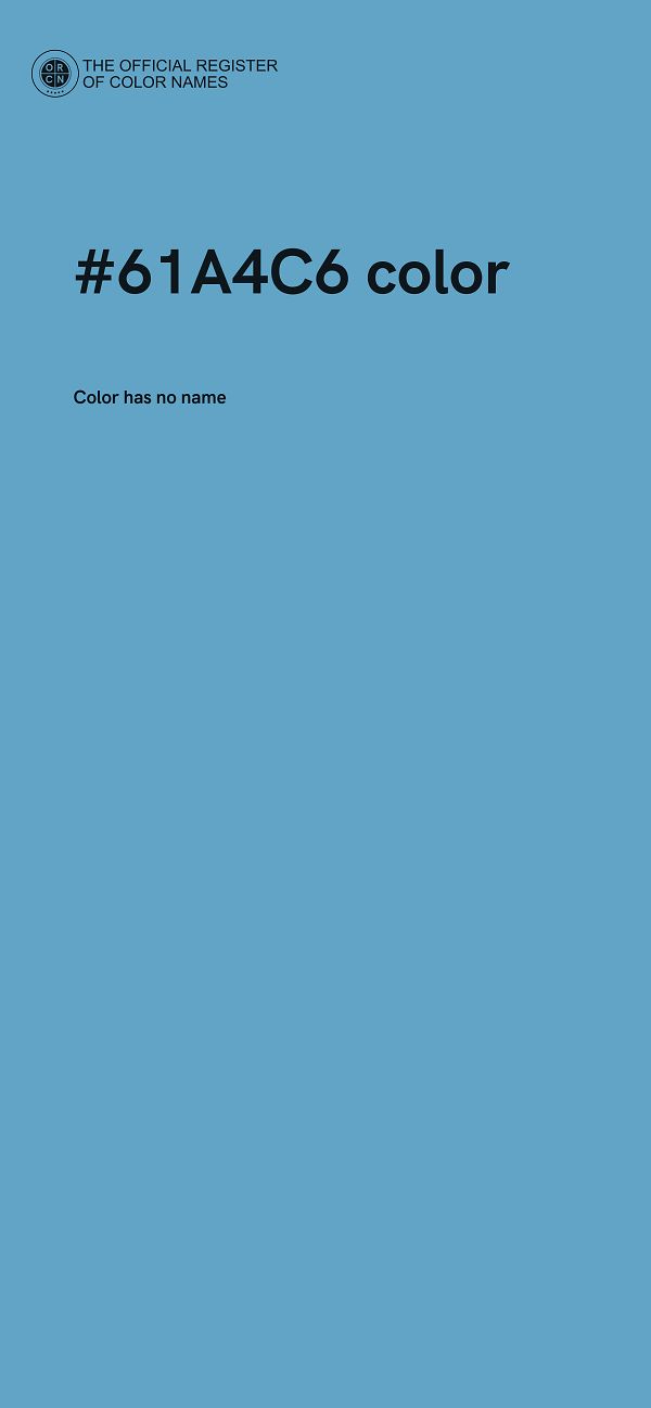 #61A4C6 color image