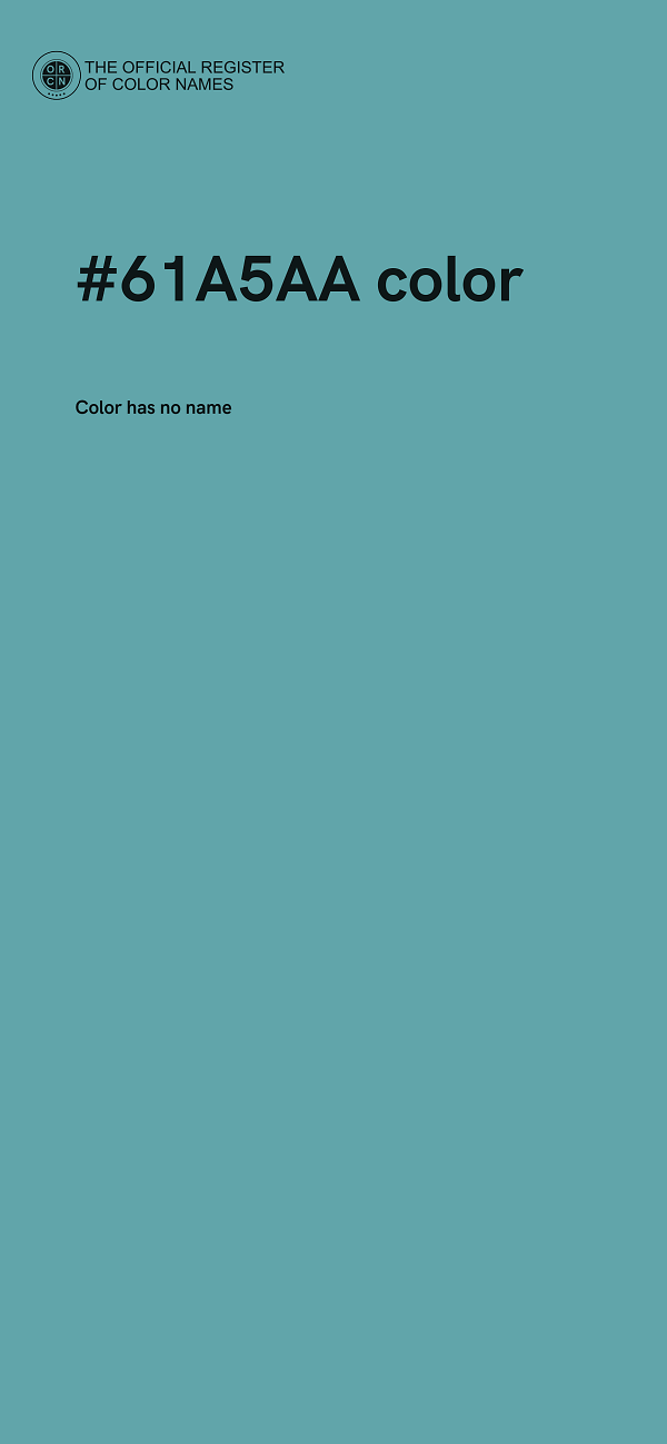 #61A5AA color image
