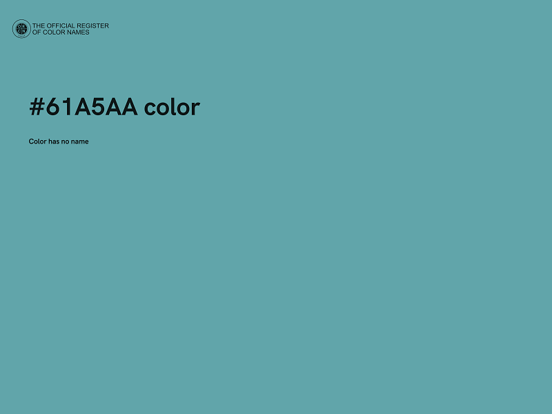 #61A5AA color image